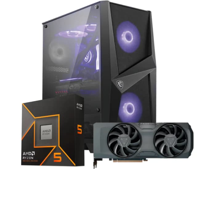 1000 Euro Gaming PC – AMD Ryzen 5 + RX 7700 XT