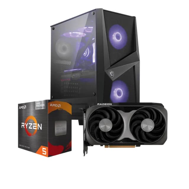 900 Euro Budget Gaming Pc mit Ryzen 5 5500 + RX 9060XT